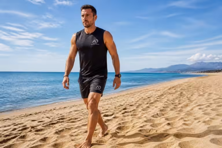 découvrez pourquoi marcher sur le sable brûle jusqu’à deux fois plus de calories avec aurélien broussal-derval, préparateur physique, et améliorez votre entraînement.